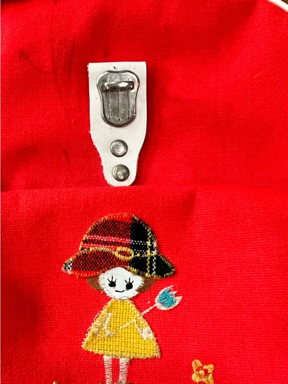 Embroidered children’s canvas backpack kawaii folk style vintage - Picture 12 of 12